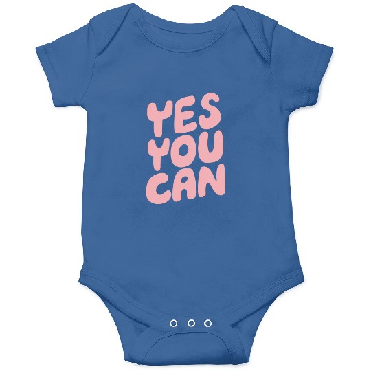 Yes You Can Blue Pink Onesies
