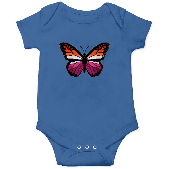 Lesbian Monarch Butterfly Sticker Onesies