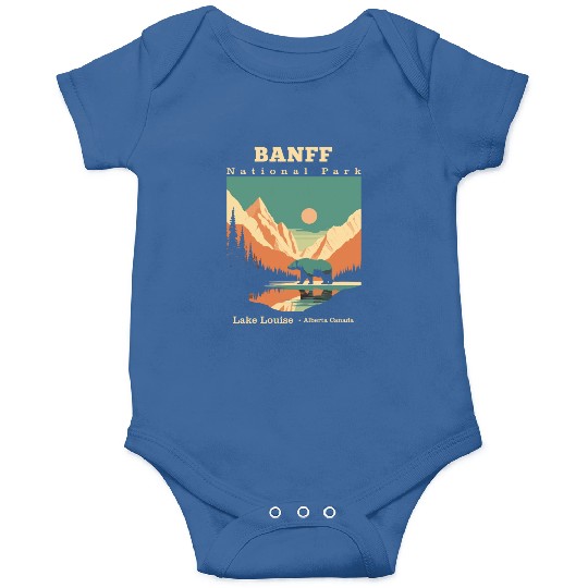 Vintage Retro Canadian Banff National Park Onesies