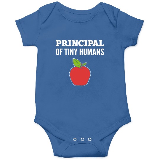 Principal Tiny Humans School Principal Gift Onesies