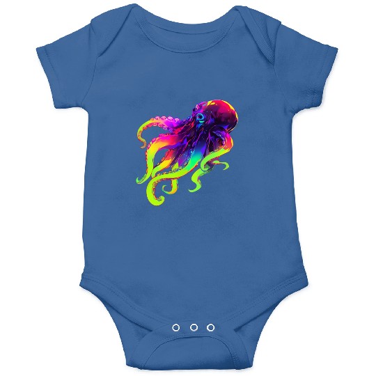 Neon Octopus Onesies