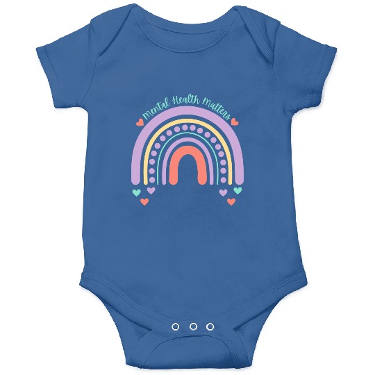 Mental Health Matters | Rainbow Peach Candy Onesies