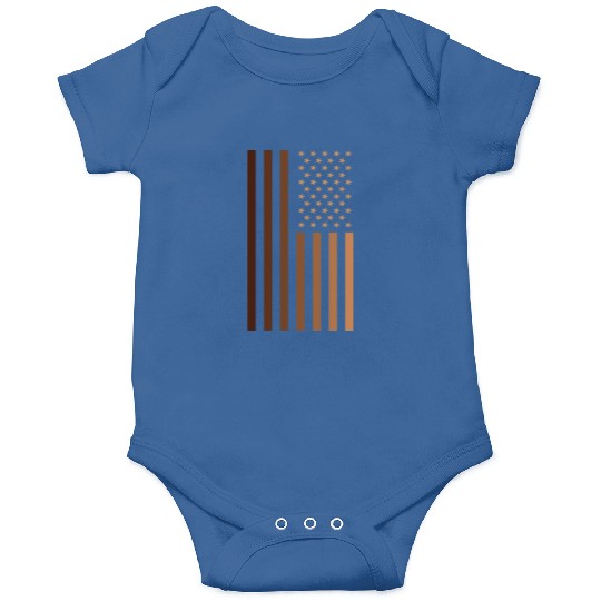 Melanin Usa Flag Onesies