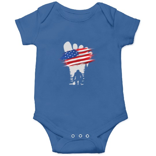 Bigfoot 4th July b Onesies