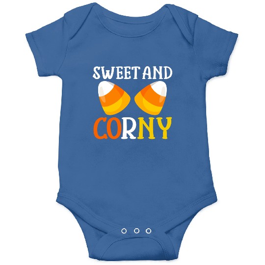 Halloween Design Candy Corn Sweet And Corny Onesies