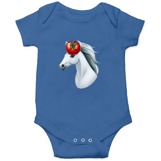Horse Head Tomato - Creative Horse & Vegetable Onesies