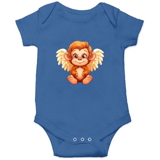 Cute Monkey Angel - Animalistic Fantasy Design Onesies