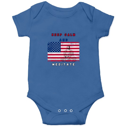 Independence Day Buddha Meditation Onesies