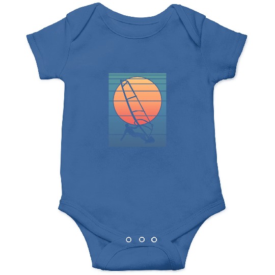 Retro Sunset Windsurfing Onesies
