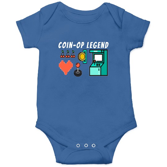 Coin Op Legend Arcade Gaming 80s Retro Gamer Onesies