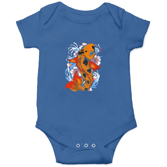 Koi fish farm gift colorful koi carp Onesies