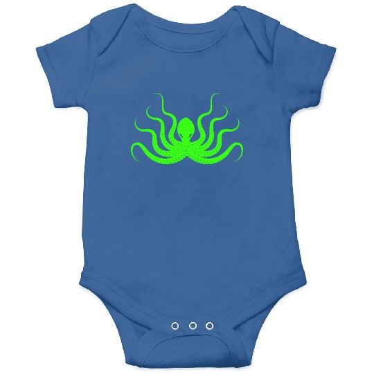 Menace Octopus Neon Green Onesies