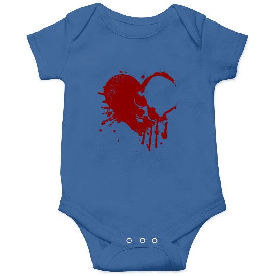 skull heart love Onesies