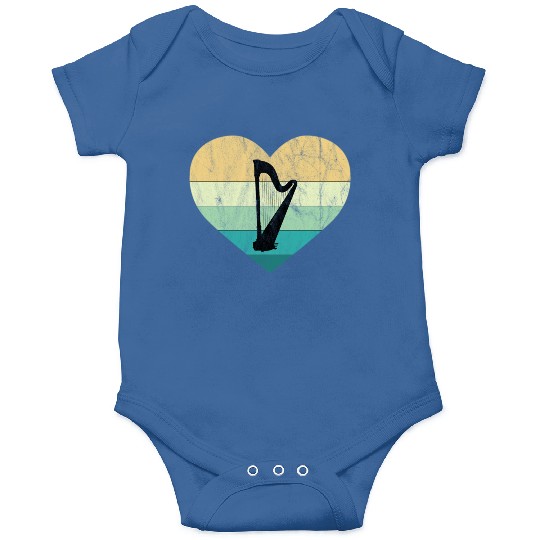Ireland I Love Irish Harp Onesies