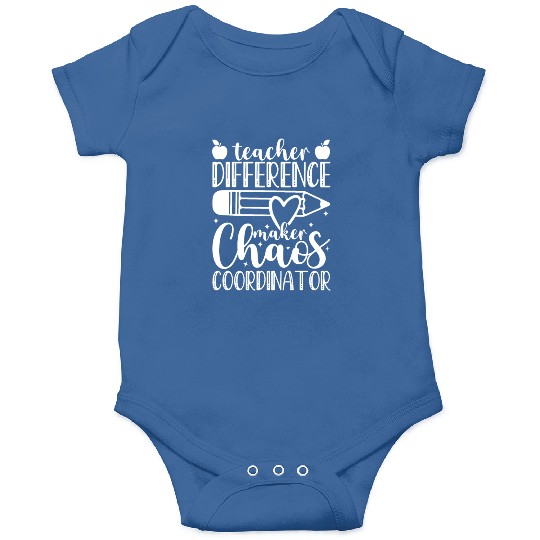 Teacher Difference Maker Chaos Coordinator Teacher Onesies