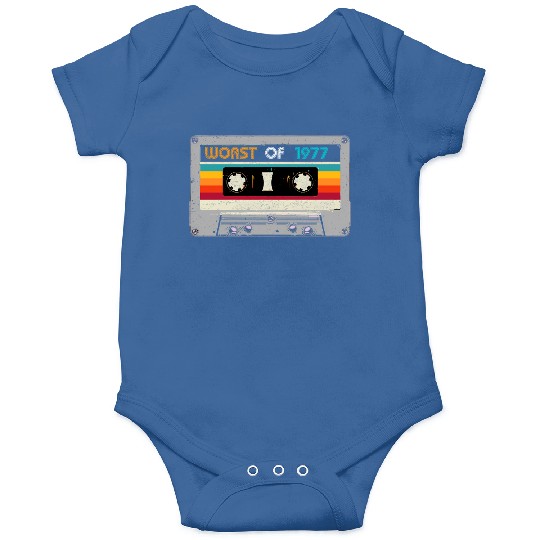 Worst Of 1977 43th Cassette Tape Onesies