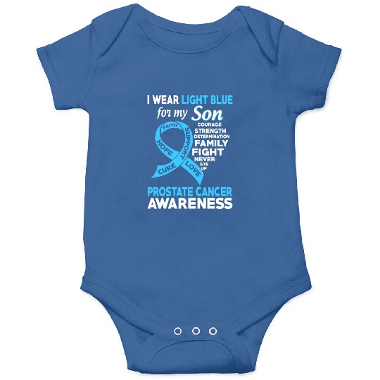 I Wear Light Blue For My Son Prostate Cancer Onesies