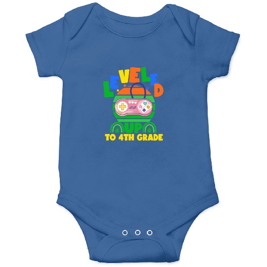 Level up to 4th grade, back to school Onesies