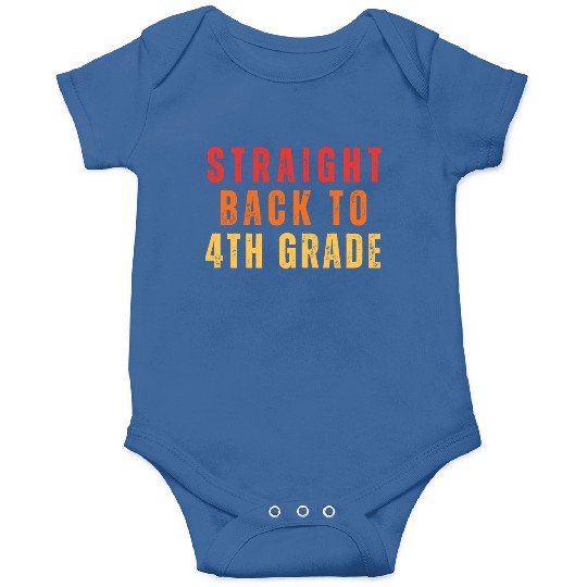 Fourth Grade Teacher Back to School Retro Onesies