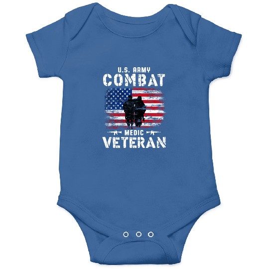 US Army Combat Medic Veteran Onesies