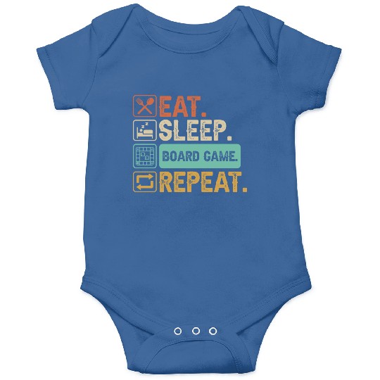 Eat Sleep Board Game Repeat Onesies