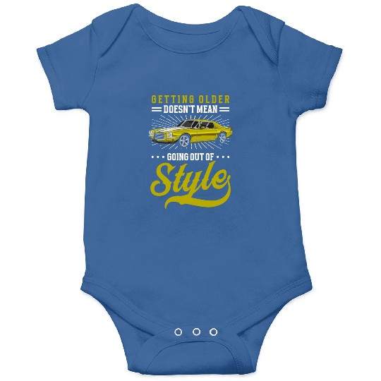 Classic Car Classic Old School Old Onesies