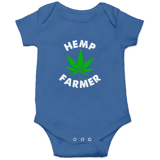 Hemp Farmer Green Leaf Onesies