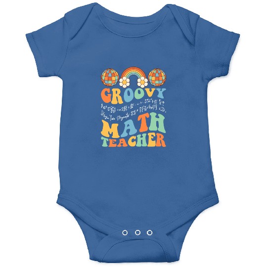 Groovy Math Teacher Retro Mathematics For A Onesies