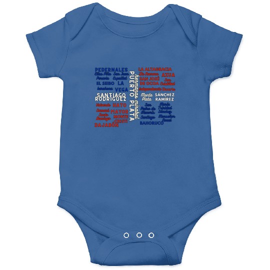 Dominican Cities: Provincias Dominican Republic Onesies
