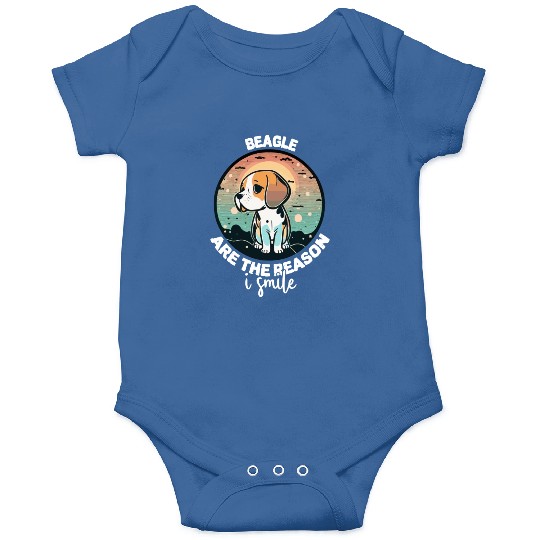 Beagle Are The Reason I Smile Dog Mom Onesies