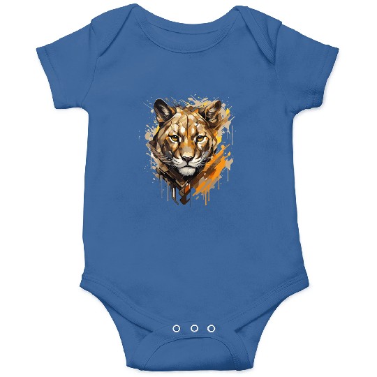 Graffiti Style Mountain Lion | Mountain Lion Lover Onesies