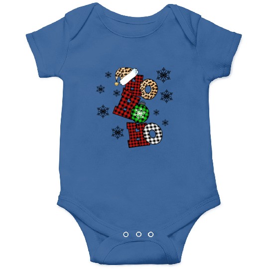 Xmas Christmas Ho Ho Ho Snowflakes Onesies