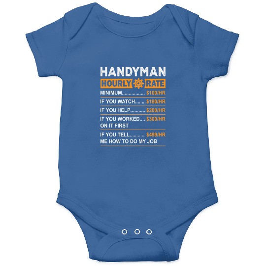 Handyman Hourly Rate Labor Day Onesies