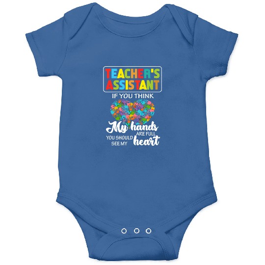 Teacher Assistant Cute Heart Quote Gift Onesies For