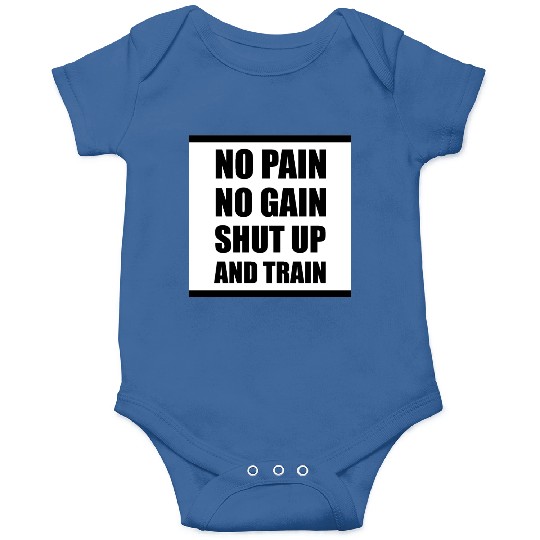 Poster NO PAIN NO GAIN Square Onesies