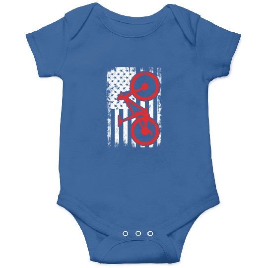 Patriotic US Mountain Biker Onesies