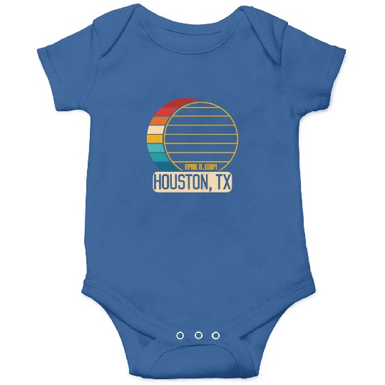 Total Solar Eclipse Texas Houston April 28 2024Hou Onesies