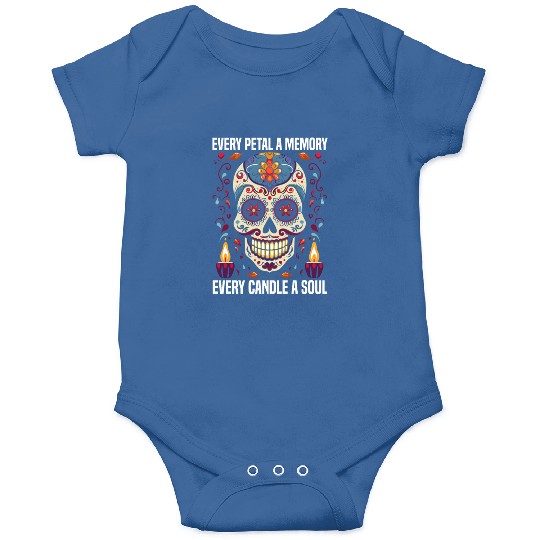Dia De Los Muertos Sugar Skull Mexican Holiday Onesies