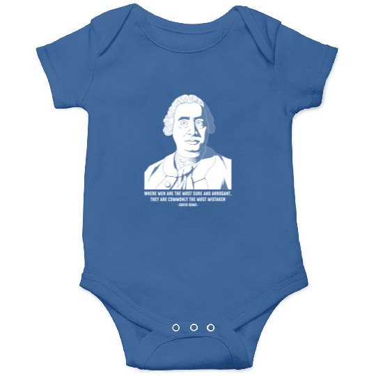 Philosophy Quote eptic David Hume Onesies