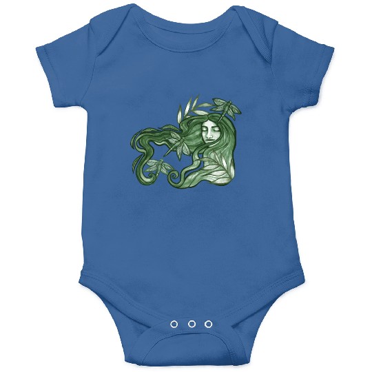 Dragonfly Goddess In Green Onesies