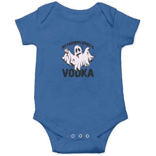 My Favorite Spirit Is Vodka Halloween Vodka Ghost Onesies