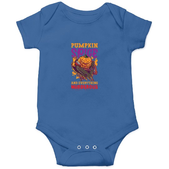 Scary Pumpkin Halloween Costume Autumn Fall Gift Onesies