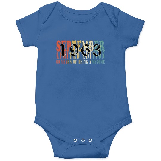 september 1963 Anniversary september 1963 septembe Onesies