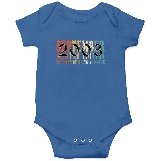 september 2003 Anniversary september 2003 septembe Onesies
