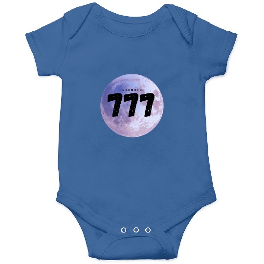Purple Moon Angel Numbers 777 Onesies