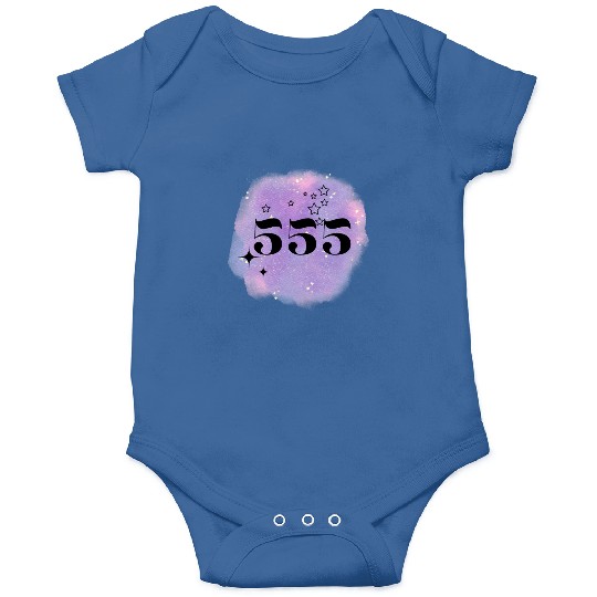Angel Number 555 Numerology Purple Onesies