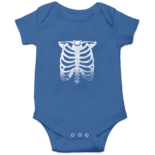 Halloween Skeleton Rib Cage Onesies