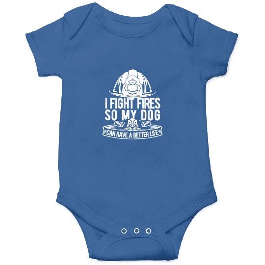 Firefighter Thin Red Line Dog Onesies