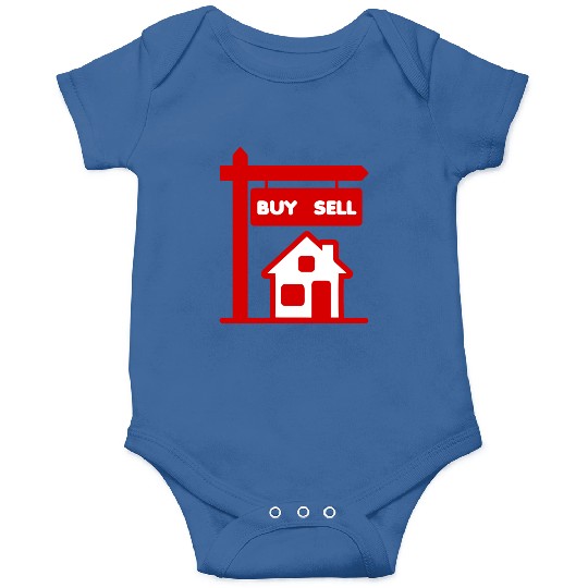 Buy sell red logo broker Onesies