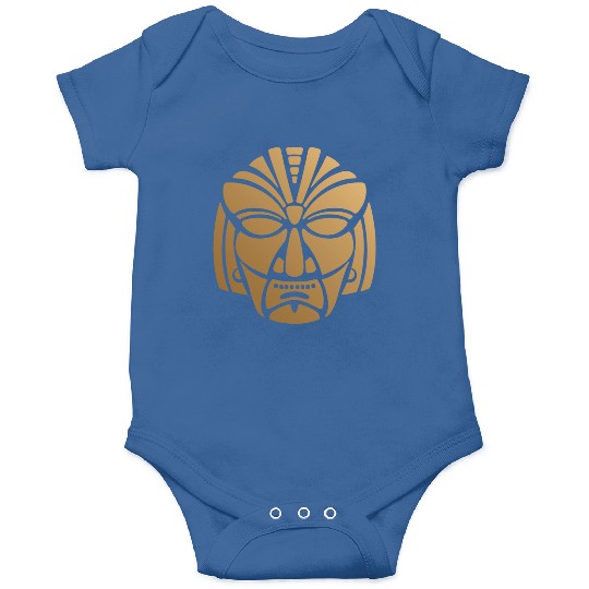 Aztec & Mayan Mask Logo: Minimalist Design Onesies